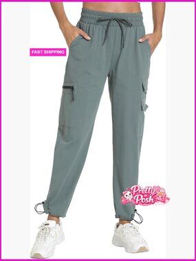Quick Dry Cargo Pants Lightweight Hiking Joggers with Pockets